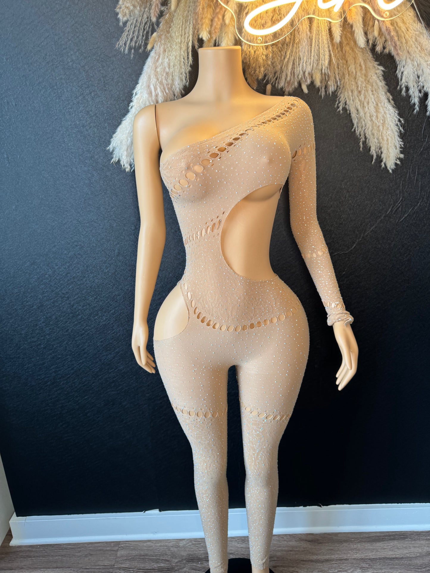 Raven Mesh Jumpsuit
