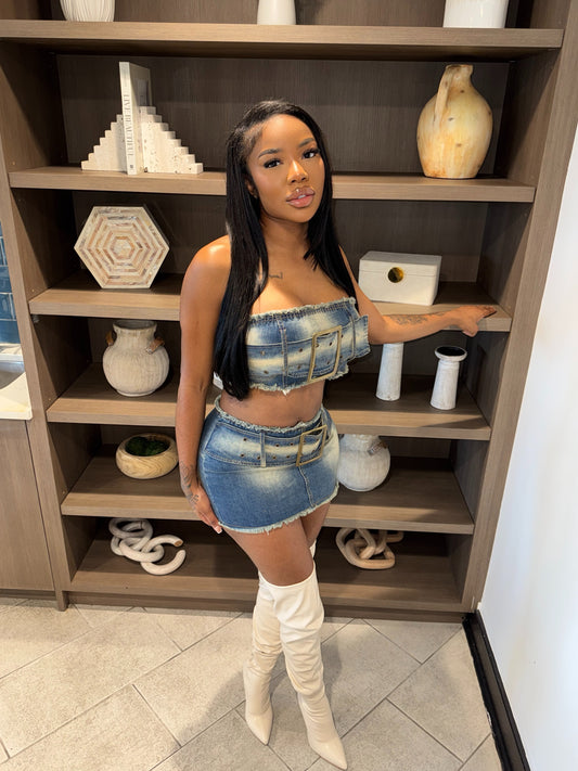 Denim bae set