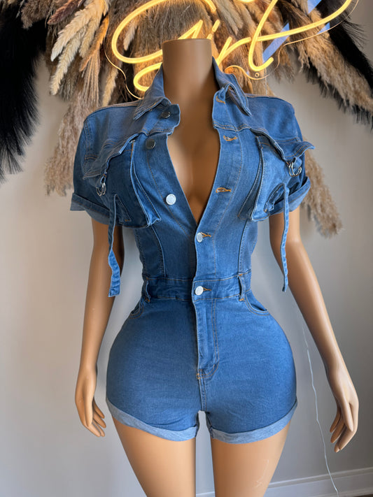 Denim Girl Romper Style 2